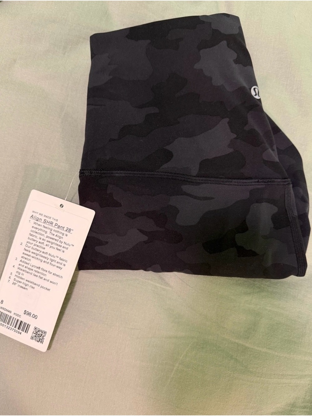 Lululemon align SHR camo legging 28” size 8